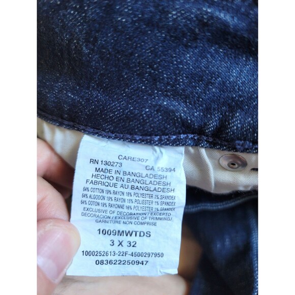 NWT Wrangler Womens Straight Leg Dark Stretch Denim Dark Wash 3/4x32, 1009MWTDS - Picture 7 of 7